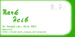 mark heib business card